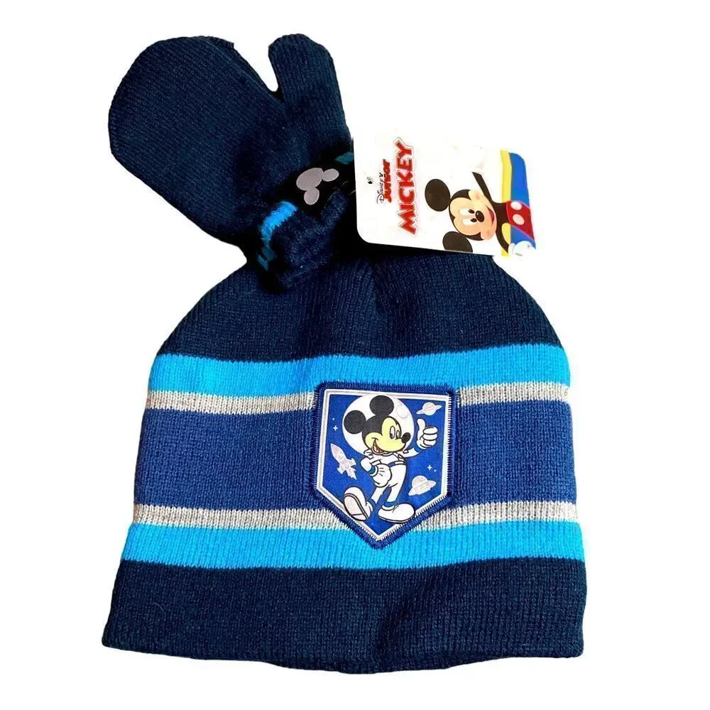 Mickey Mouse Hat and Mitten Set‎